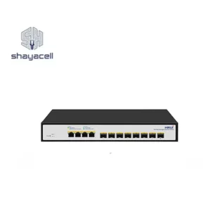 سوئیچ شبکه فیبر نوری مدیریتی تحت وب HRUI مدل HR-SWTGW2C48NS