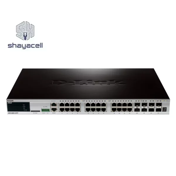 سوئیچ شبکه 24 پورت مدیریتی دی لینک DGS-3620-28TC
