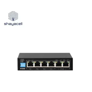 سوئیچ شبکه 6 پورت دسکتاپ دی لینک DGS-F1006P-E