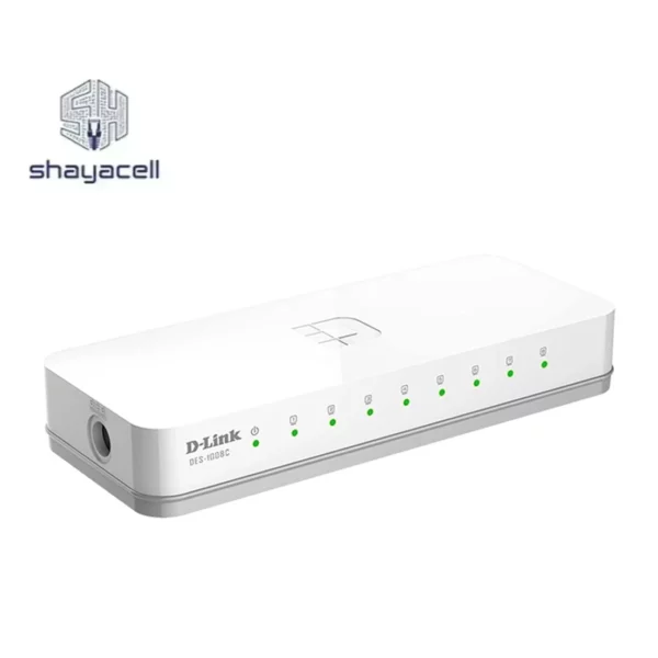سوئیچ شبکه 8 پورت دسکتاپ دی لینک DES-1008C