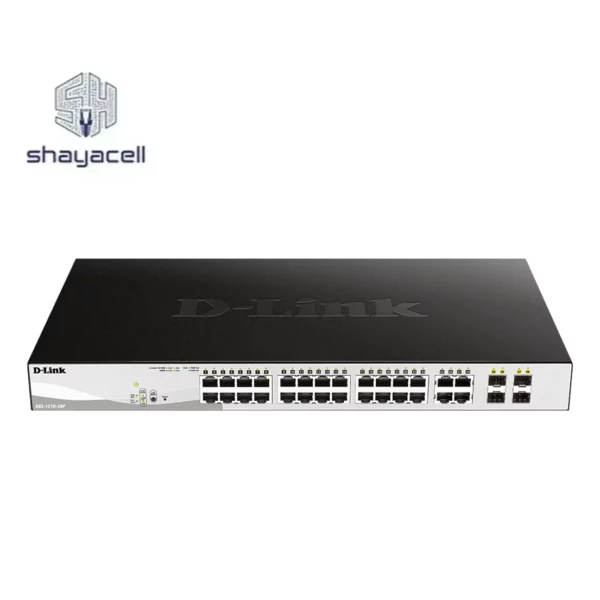 سوئیچ شبکه مدیریتی 24 پورت دی لینک DGS-1210-28P